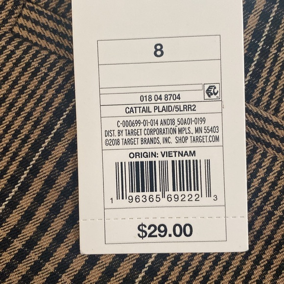 A new day black & gold checked pants, size 8R, NWT. - Picture 11 of 13